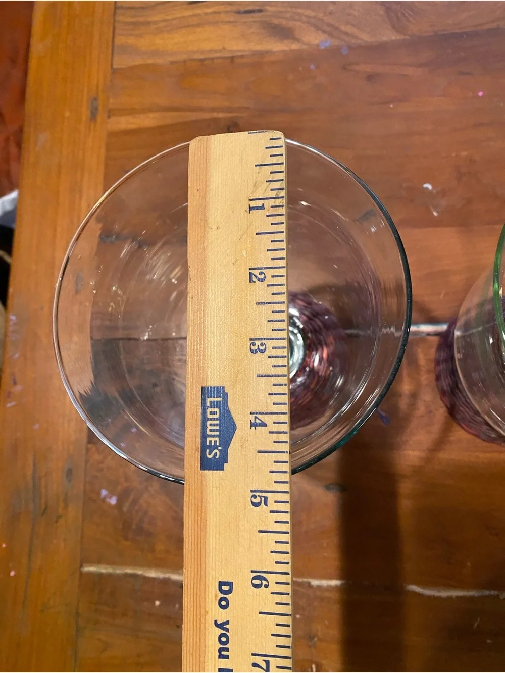 No Label clear glass
